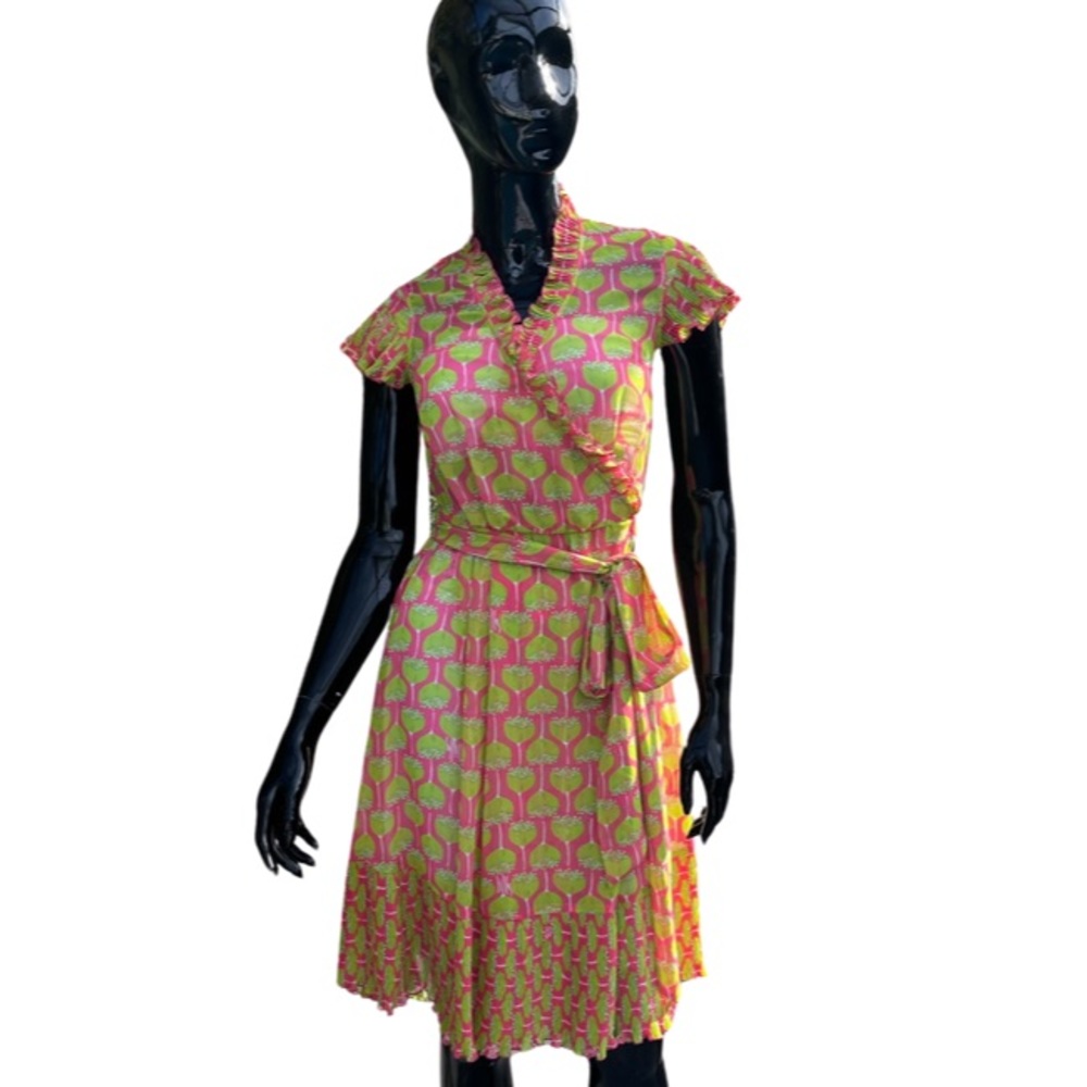 Lilly Pulitzer sheer wrap dress